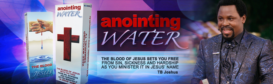 Josua annoiting water